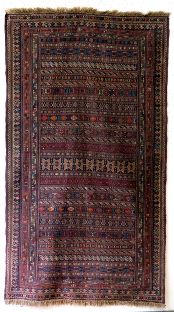 Afshar, 225 x 125 Cm's. Clean, just washed. Good condituion. 
1200                      