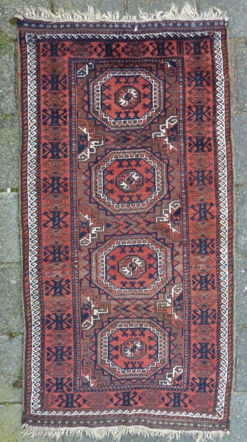 Baluch rug 172 x 90 cm, ca. 1900.                         