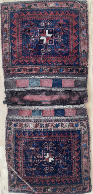1’11” X 4’2” Double bag, Baluch, Iran/Afghanistan. $400.00, will re-clean and pay postage in US.
Please email office@mannrugs.com
(#11985)                