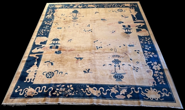 Antique Peking Chinese Oriental Rug 8’0” X 9’8” #8045
$7,500.00
Age: circa 1900
https://antiqueorientalrugs.com/product/antique-peking-chinese-oriental-rug-80-x-98-8045/                      