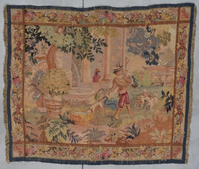 Antique French Flemish Tapestry 6’7” X 5’2” #8014
Age: 19th century

Size: 6’7” X 5’2”

Price on Request
https://antiqueorientalrugs.com/product/antique-french-flemish-tapestry-67-x-52-8014/                  