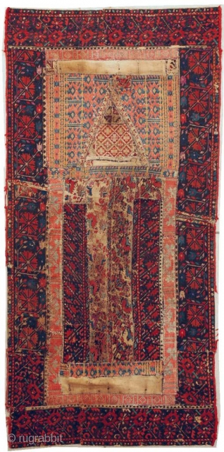http://www.antiqueorientalrugs.com/european1.htm  This Greek Islands embroidery measures 2-0 x 4-1. This piece is beautifully put together in a prayer motif. The center could be 18th century it is silk and linen on  ...