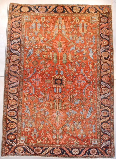 Heriz #6258
Size: 8'4" X 11'9"
(256 x 362 cm)

Age: Circa 1900
http://www.antiqueorientalrugs.com/persian2.htm
                         