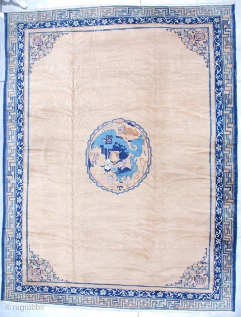 #7106 Antique Indo Chinese Carpet

Size: 12’3″ x 15’10”
(374 x 486 cm)
https://antiqueorientalrugs.com/product/7106-antique-indo-chinese-carpet/

Age: Late 19th century                   