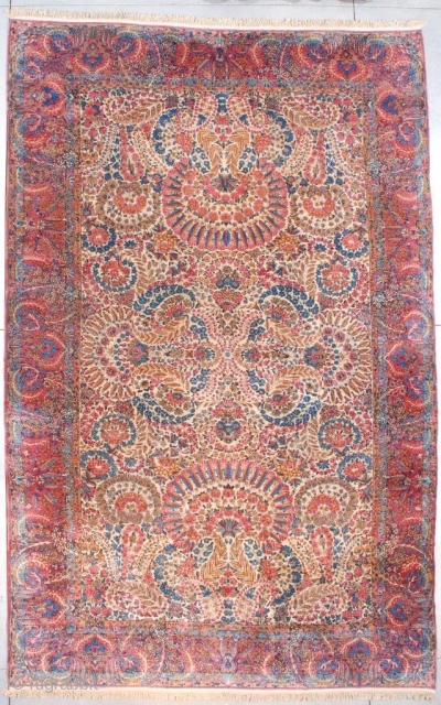 #7540 Laver Kerman Antique Persian Rug 9’6″ X 15″0″
This circa 1900 Laver Kerman antique Persian Oriental measures 9’6” X 15’0” (292 x 457 cm). This is a very nice example of the  ...