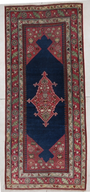 This Fabulous Classic Caucasian Karabaugh antique Oriental rug #5612 measures 4’0” X 9’4”. It is in essentially mint condition. https://antiqueorientalrugs.com/product/5612-shousha-karabaugh-antique-caucasian-rug/             