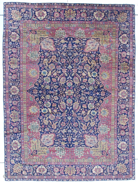 Antique Pahmina wool Amritsar Oriental Rug 7’3″ X 9’9″ #7293
This  Amritsar measures 7’3” x 9’9” (222 x 301 cm). It is extremely finely woven from the finest pashmina wool. It has  ...