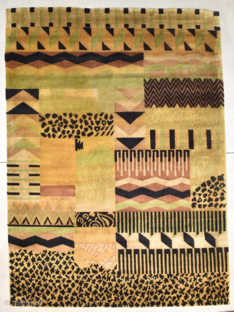 Antique French Art Deco Rug with Animal Print Design 6’3” x 9’1” #8248
This circa 1930 handmade antique French Art Deco rug measures 6’3” x 9’1”. It is an exceptional example of Art ...