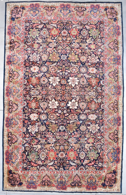 Mahal Persian Oriental Carpet 10’9” X 17’4” #7832
This Palace sized 1st half 20th century Mahal Persian Oriental rug measures 10’9” X 17’4” (332 x 530 cm). It has a beautifully drawn overall  ...