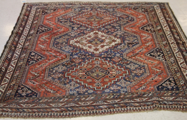 Early 20th century Shiraz area tribal Carpet
Good Pile
62 1/2" x 79"                      