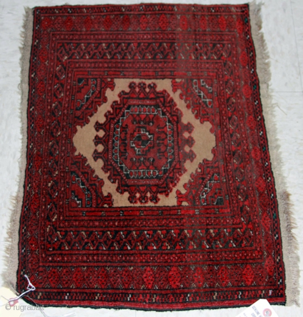 SMALL AFGHAN MAT:

Overall- 2' x 2'                           