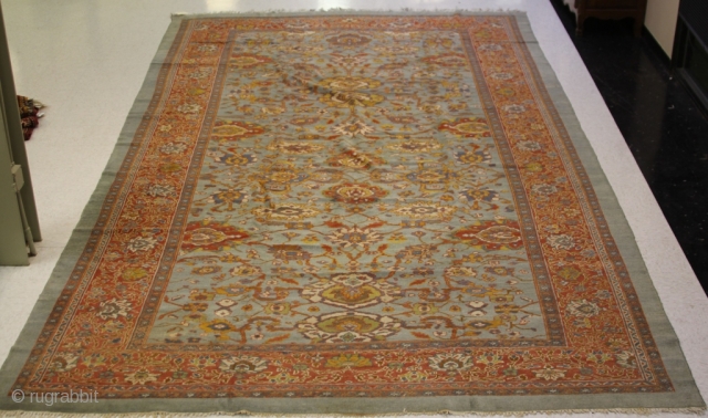 MAHAL CARPET, LATE 19TH CENTURY
Overall- 115" x 202 1/4"                        