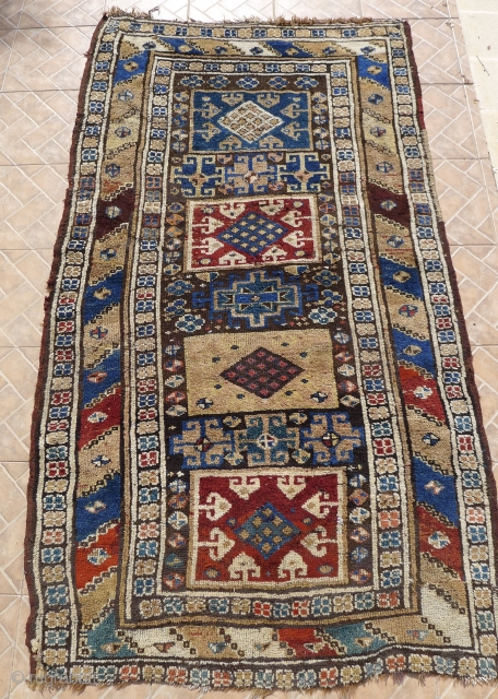 An Antique East-Anatolian Yuruk rug from the Gaziantep region, around 1910/20
A few areas of wear and repair.                