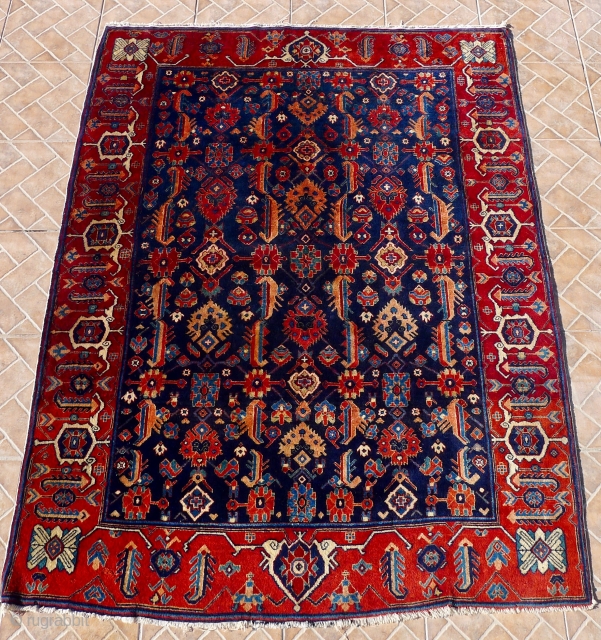 Zagly Kuba rug with an attractive variation of the Afshan pattern, 190 x 145 cm. circa 1930.
Finely knotted with glossy, local mountain wool.
In excellent  full-piled condition with one small repair.
Original unwrapped  ...