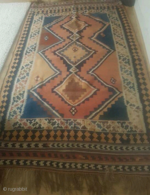 Antique Qashqai melki, size: 240 x 145 cm. In good condition                      