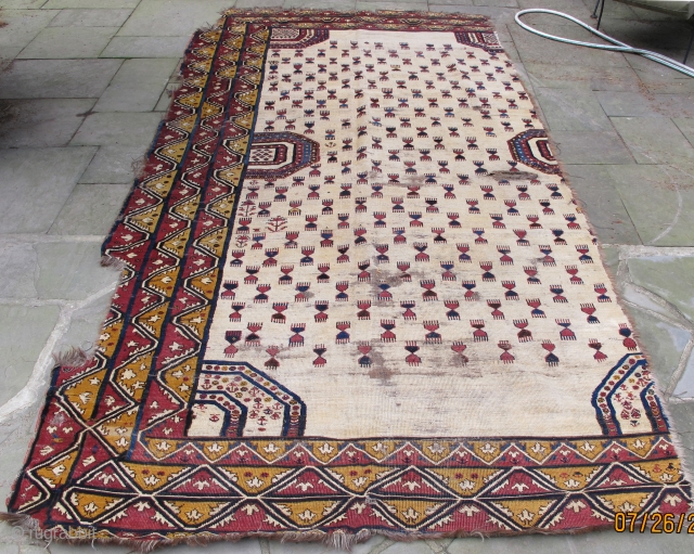 Rare fragment of an early Ersari main carpet,
11'2" X 5'6"                       