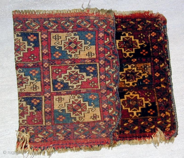 TEKKE MAFRASH WITH PROFUSE CLEAR YELLOW SILK,FULL PILE, Ca.1850,2'X 1'                       