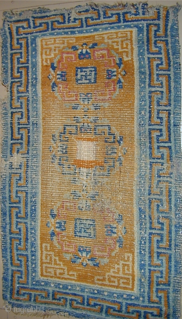 Tibetan rug, 19th.century, 3'10'' X 2'3''                           