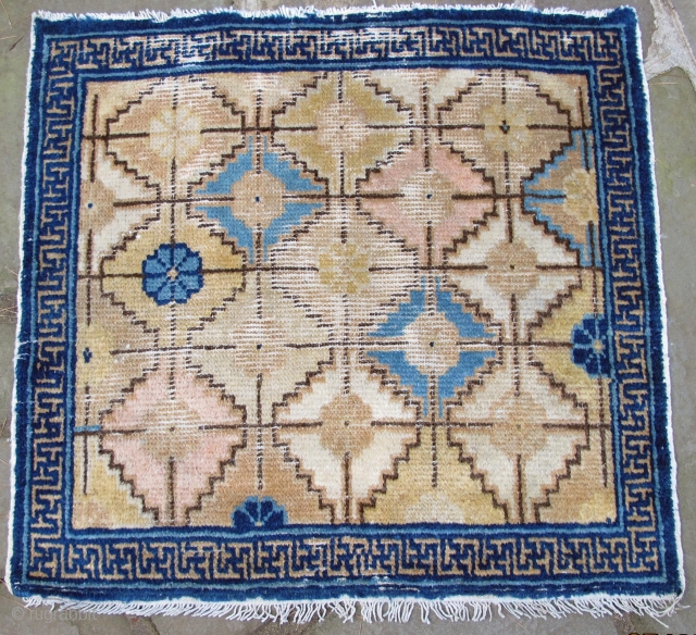 Rare Ningxia seating mat,  18th century, 28'' X 26''(71 X 66cms)                     