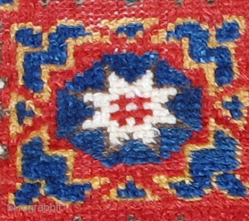 Dazkiri Yastic, excellent pile, natural colors, original selvedges, original kelim at both ends,
19th. century, 33" X 20"[84 X 51cm] See Morehouse, p.43, #40.          