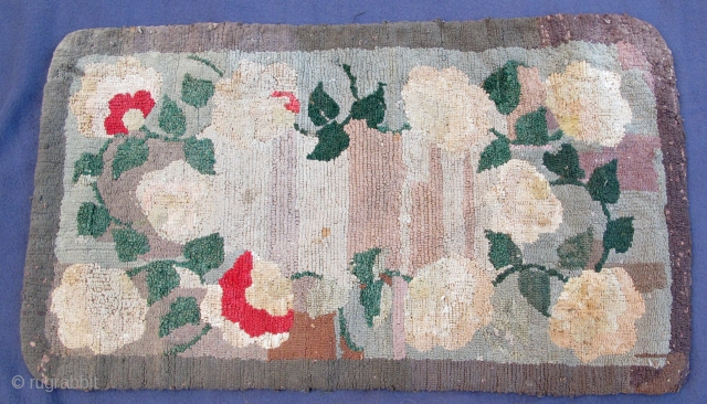 Miniature Canadian Grenfell Rug, needful of a good bath!
29" X 17"                      