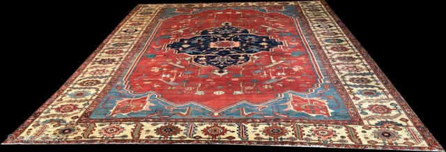 Size 10'-2" x 14'-5", condition very good for its age, of course some small minor wear could be seen but no repair is needed at could be used as is. No repair,  ...