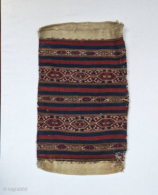 A beautiful  Antique Bergama grain bag, circa 1900 or before from Anatolia, Turkey
woven in a mix technique, with a wonderful range of all-natural dyes. You can contact us directly  via  ...