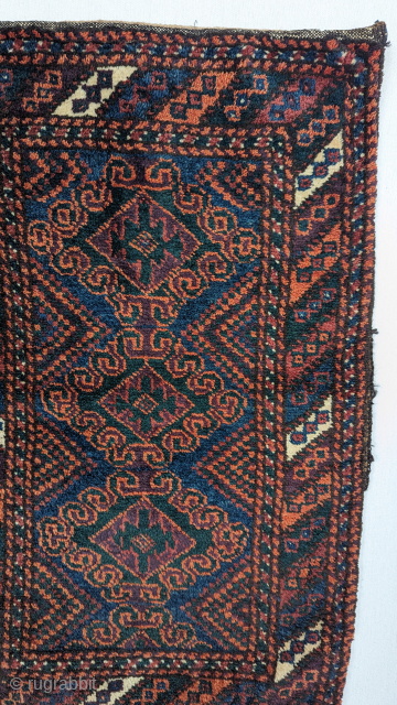 Antique Sistan Baluch Balist(cushion) circa 1910 or before, with a wonderful range of all-natural dyes and soft lustrous wool. Its has an original camel wool back. The piece is in excellent condition.  ...