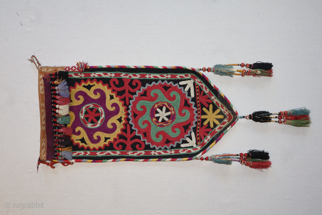 An exceptionally rare antique Lakai Shield called a "Uuk kap" for the Uuk was the tent poles tied in two bundles and loaded on a horse during migration, made by the enigmatic  ...
