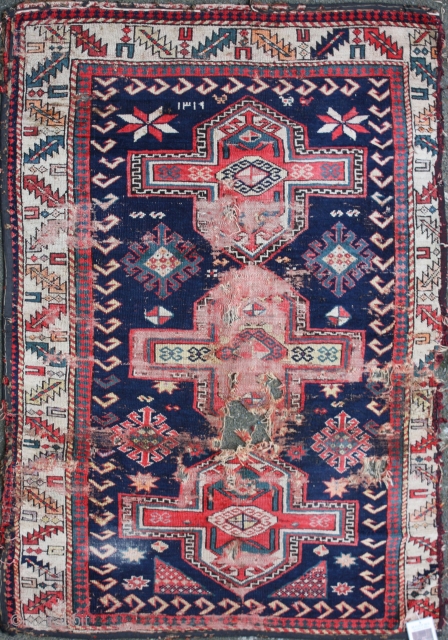 Shirvan Rug


Category: 	Antique
Origin: 	Caucasian 
City/Village: 	Kuba
Size cm: 	92 x 161
Size ft: 	3'0'' x 5'4''
Code No: 	R1443
Availability: 	In Stock


This rug is over hundred years old and some minor damage     