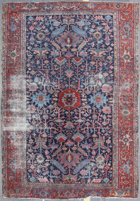 Antique Heriz Carpet

Category: 	Antique
Origin: 	Persian 
City/Village: 	Heriz
Size cm: 	285 x 360
Size ft: 	9'6'' x 12'0''
Code No: 	R3983
Availability: 	In Stock


This rug is over hundred years old and some minor damage    