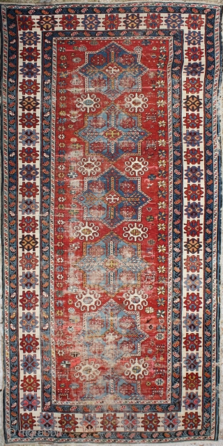 Antique Caucasian Akstafa Rug

Category: 	Antique
Origin: 	Caucasian 
City/Village: 	Caucasia
Size cm: 	142 x 328
Size ft: 	4'8'' x 10'11''
Code No: 	R4803
Availability: 	In Stock



This rug is over hundred years old and some minor damage   