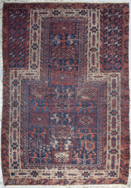 Antique Belouch Rug

Size cm:135 x 85,
Size ft:4'6 x 2'10,
Code No:R3855,

Antique Oriental Rug: This rug is over hundred years old and some minor damage          