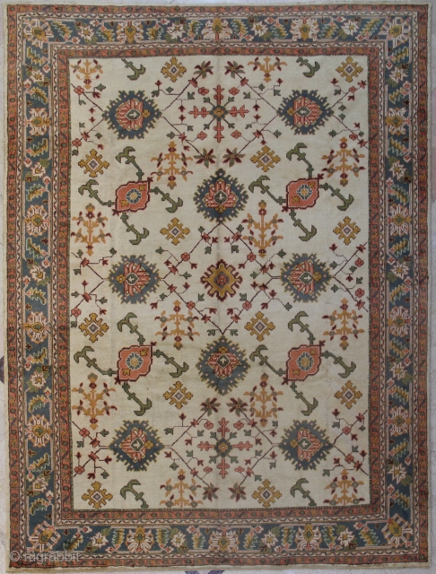 Antique Turkish Ushak Carpet.

Beautiful Decorative Antique Turkish Ushak Carpet region of Turkey - Finely woven in wool, it is in great condition, about 75 to 80 years old.
Location:UK,
Antique Turkish Ushak Carpet
 
Size  ...