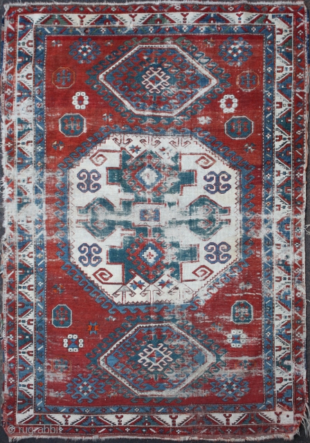Antique Caucasian Rug

	
Category: 	Antique
Origin: 	Caucasian 	

City/Village: 	Caucasia
Size cm: 	150 x 230
Size ft: 	5'0'' x 7'8''
Code No: 	R2850
Availability: 	In Stock



Caucasian Rug: This rug is over hundred years old and some minor damage  