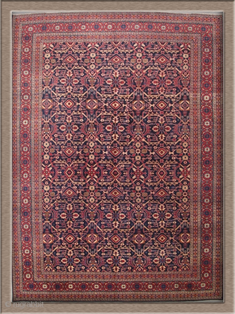 Antique Persian Tabriz rug measuring 8'6" X 11'4"                         