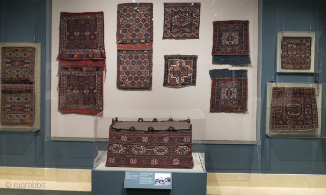 Images from the current exhibition of tribal bags, Portable Storage: Tribal Weavings from the Collection of William and Inger Ginsberg on display at the Metropolitan Museum of Art, 9/25/17-5/7/18.
http://www.rugrabbit.com/content/tribal-bags-met    