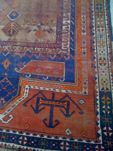 Hand made Balochi Rug size 62 X 92. about 70 years old                     