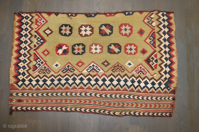 Antique flatweave fragment.  Maybe Ghasghai? 2'x3'2''                          