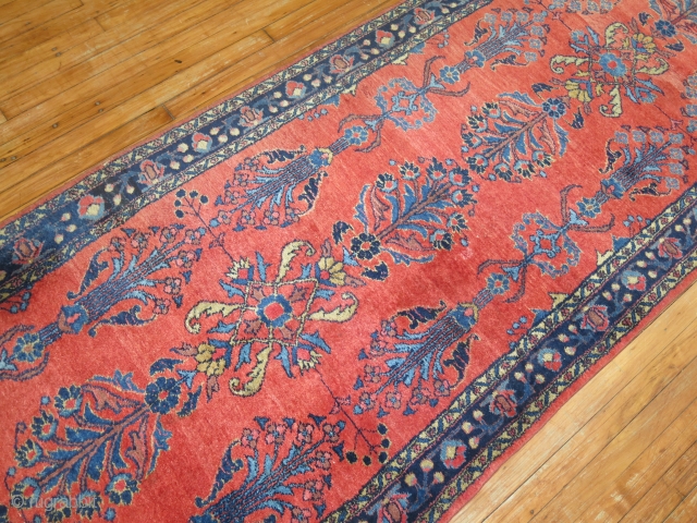 Antique Persian Lilihan Mohajeran Design RUnnner.  3'7''x20'.  Excellent condition.  Nothing to report.                  