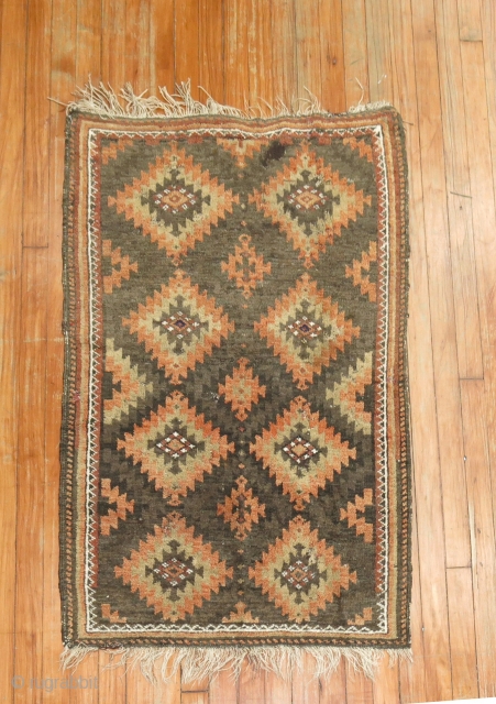 Large Scale Antique Balouch 2'6''x3'10''.  Has a repile other than that excellent.                    