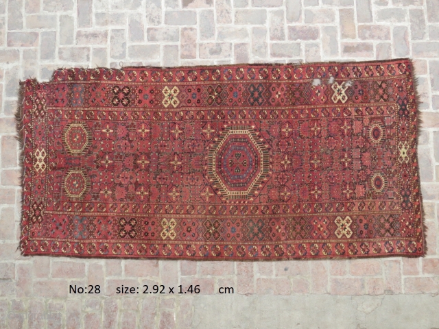 E19thC Ersari main carpet                             