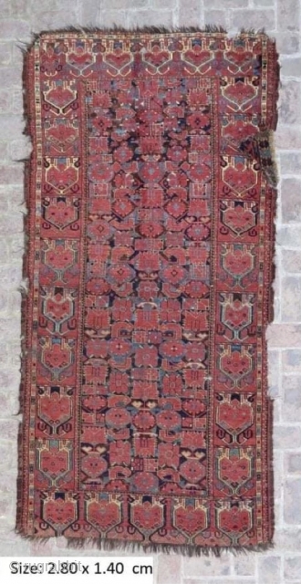 E19thC Ersari Turkoman main carpet 
2.8x1.4ms                           