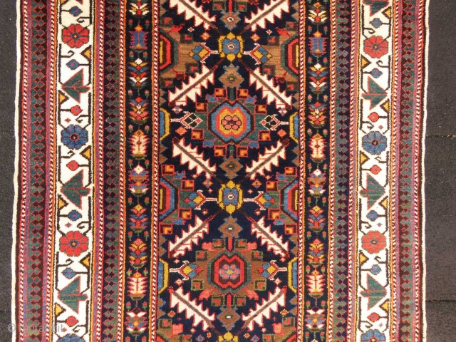 Antique North West Persia runner wonderful colors and excellent condition all original Circa 1920                   