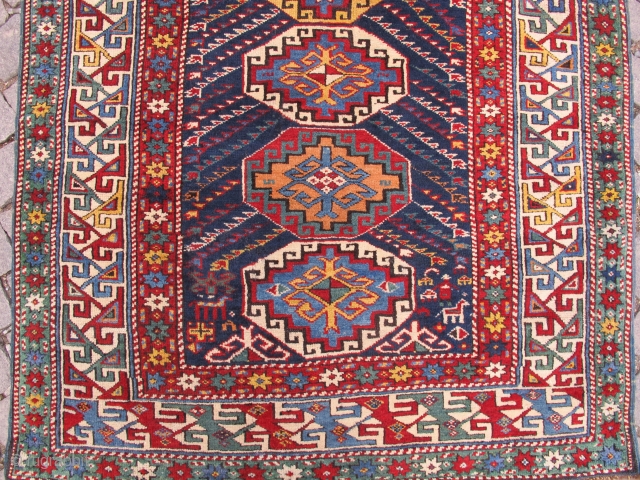 Antique Genge Kasak Gallery rug wonderful colors very good condition size is 2,40x1,08 cm  Circa 1880                