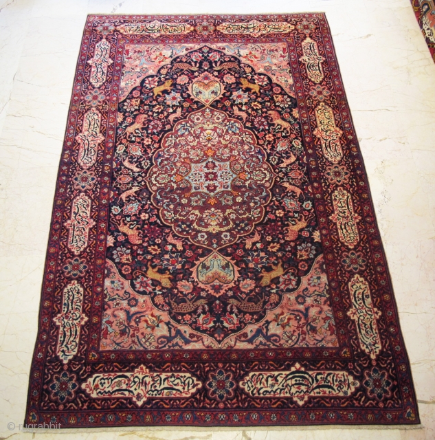 Antique Persian with writen  Circa 1880 or 1890                        