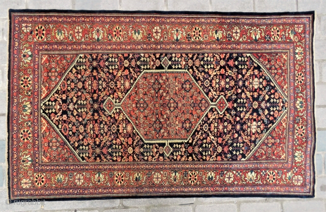 Antique Malayer rug wonderful colors and very good condition all original Circa 1900                    