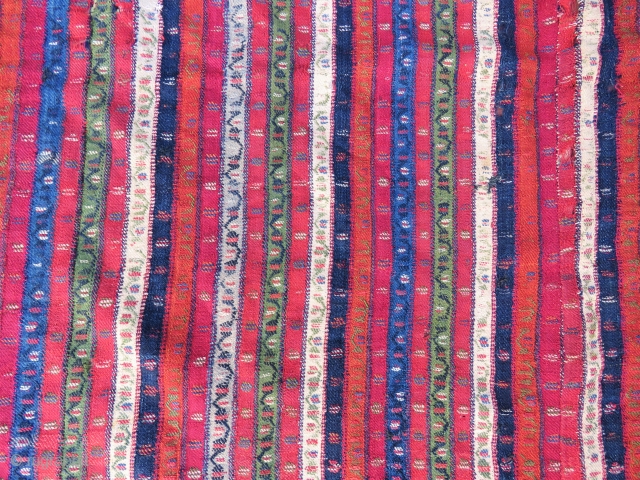 Antique Sivas shawl incredible fine work and all vegetable colors wool and wool Circa 1830                  