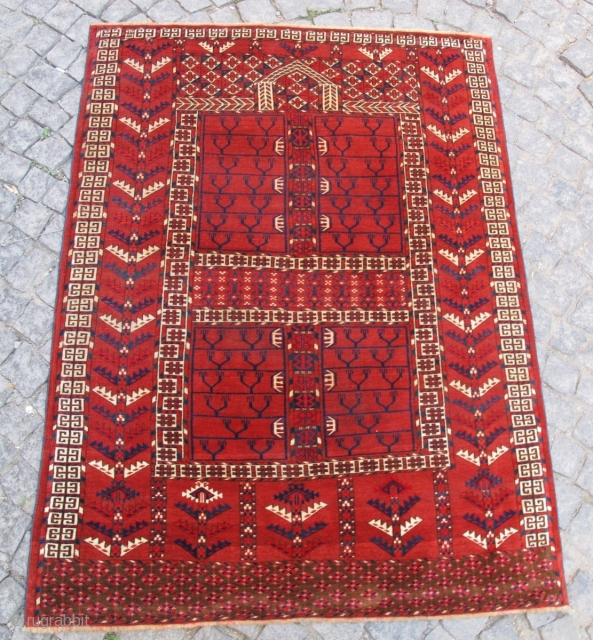 Antique Turkoman Yamud Engsi nice colors and very good condition size 1,66x1,26 cm (50 x 65 inches ) Circa 1900             