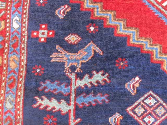 Antique Caucasian Kasak is wonderful colors and excellent condition all orginal no tuch hand just we washed and ready size:2,46x1,78 cm Circa 1880 it has very nice apricots color and with nice  ...